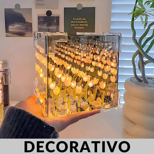 Lampara - Cubo Tulipanes Eternos