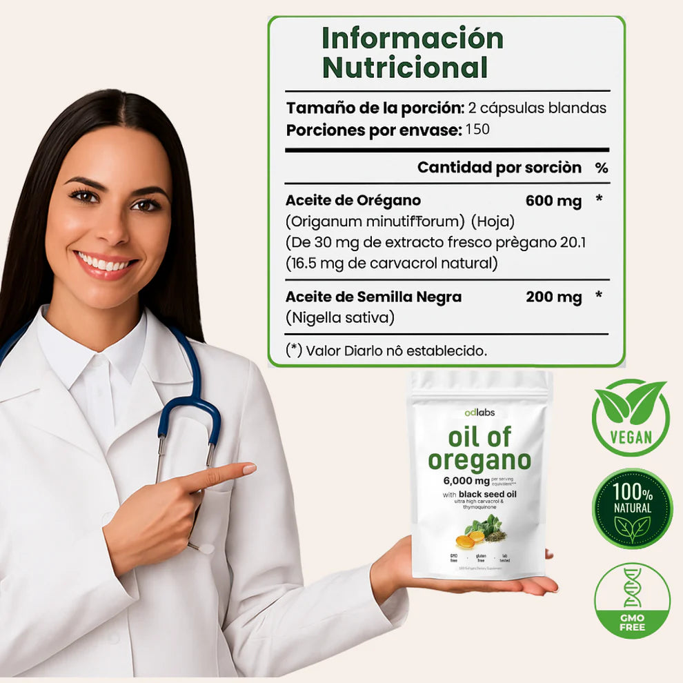 Aceite de Orégano con Semilla Negra- Inmunidad a tu cuerpo