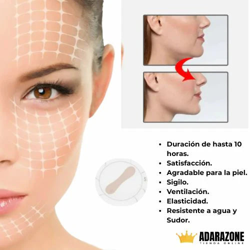 ContourLift Pro ™ Cintas Faciales Lifting Invisible – Pack x40 Unidades ✨