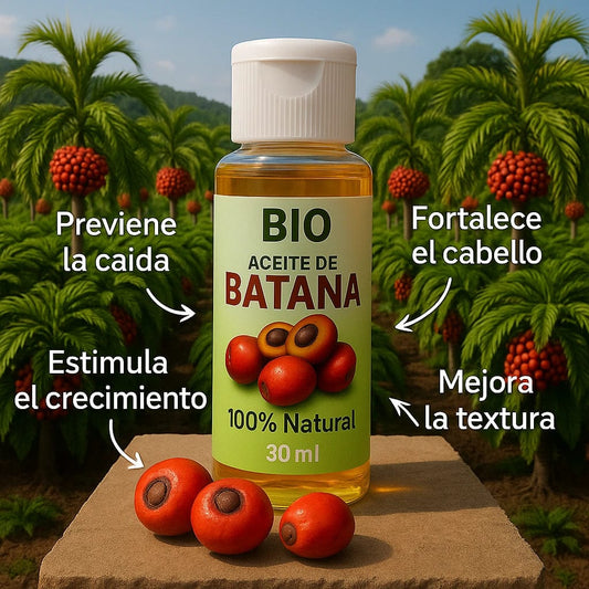 BIO® | ACEITE 100% NATURAL DE BATANA PARA EL CRECIMIENTO CAPILAR Y ANTICAIDA